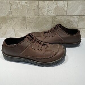 Keen Presidio Mens Brown Leather Lace Up Casual Walking Shoes 9.5 13059